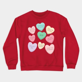 Yellowstone Valentines Conversation Hearts Crewneck Sweatshirt